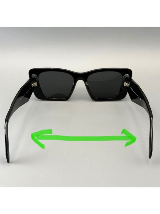 Prada PR 08YS 1AB5S0 Sunglasses Black Dark Grey 51 18 145 3N  display picture 2